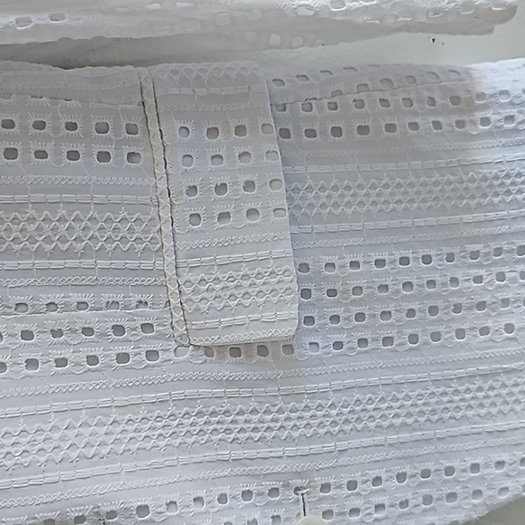 INC International Concepts Mens Slim Fit Eyelit Suit Jacket White Medium - Picture 4 of 10